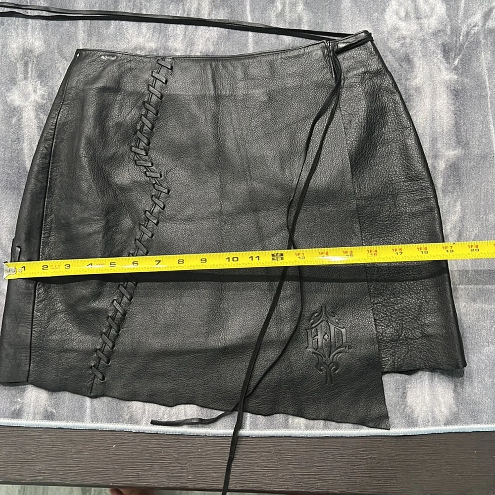 Harley Davidson Leather Skirt - Picture 8 of 9